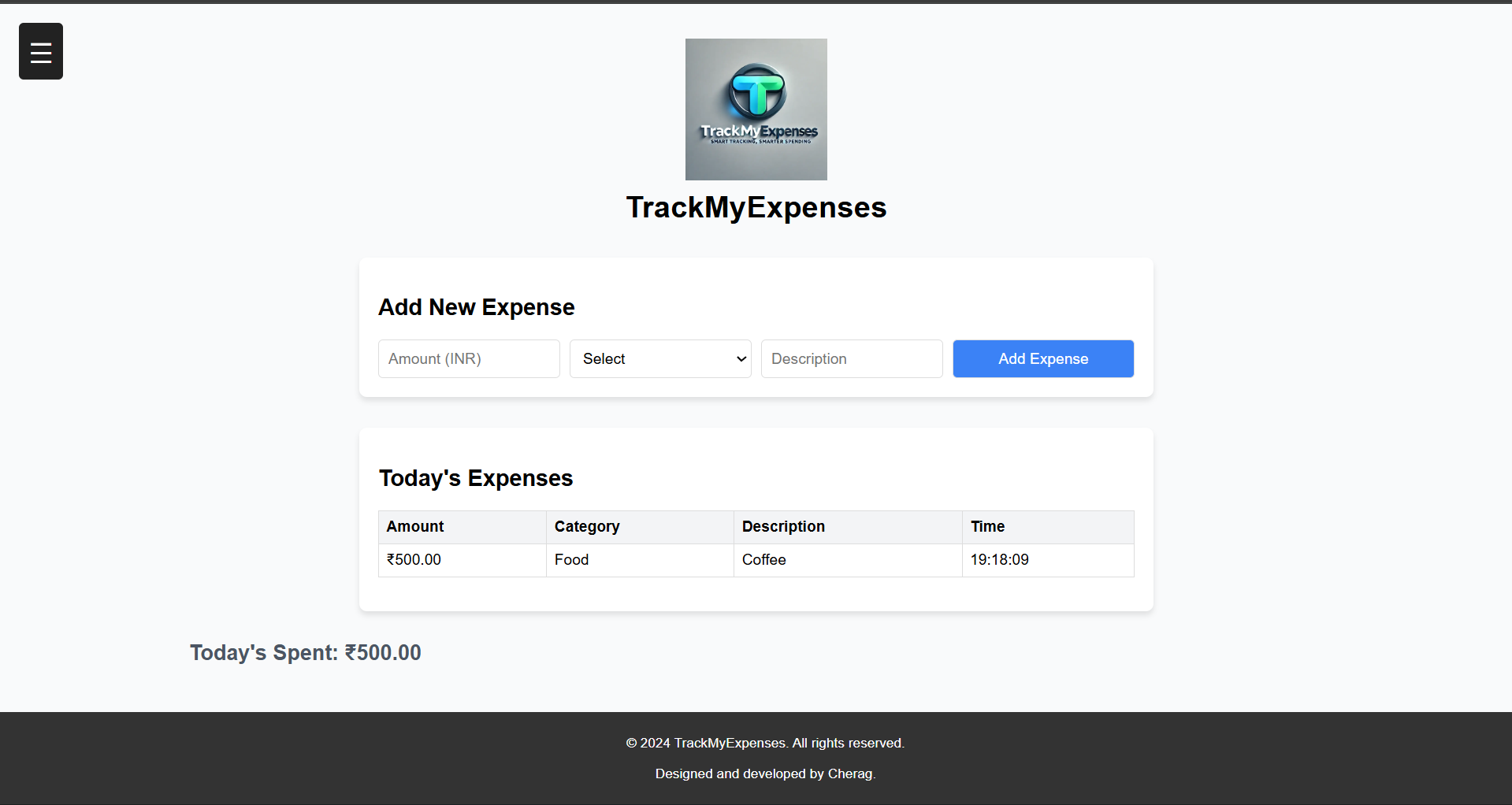 Track My Expenses