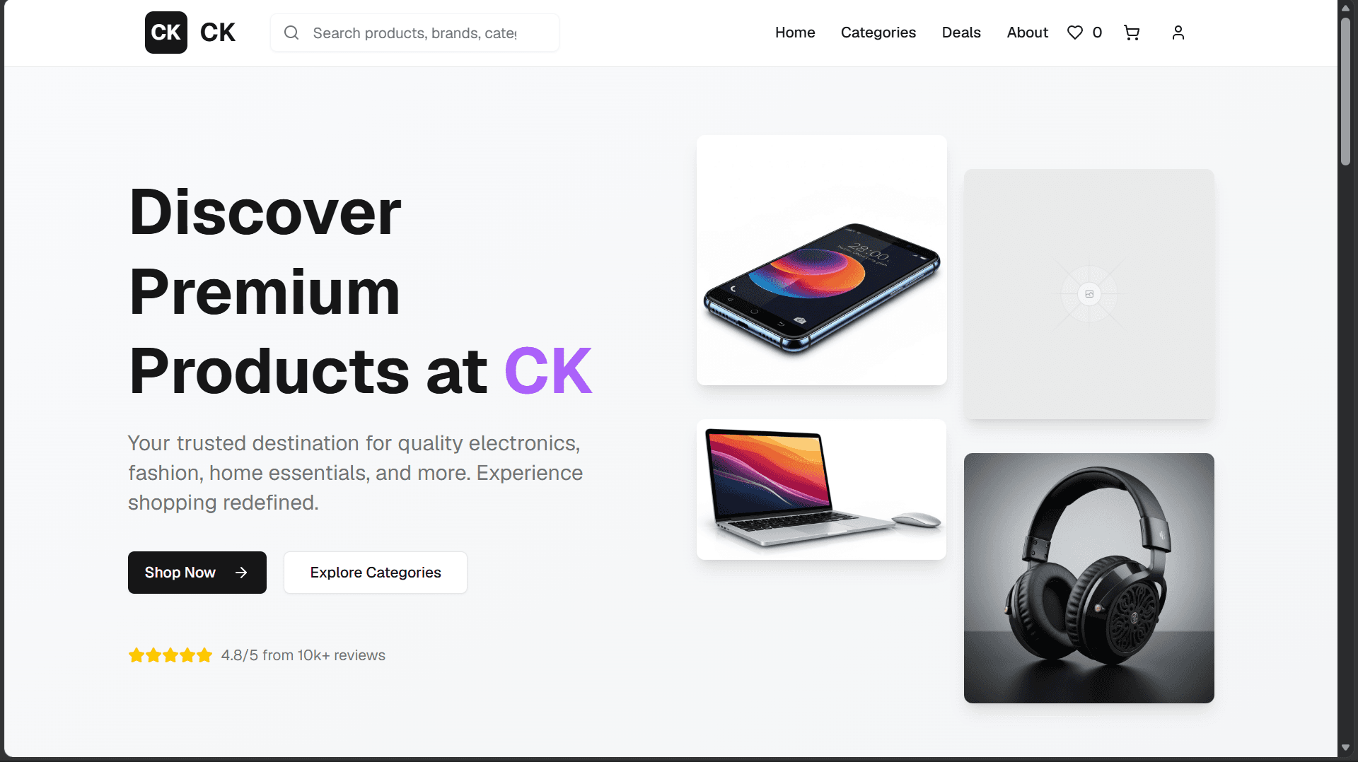 CK — Premium E-Commerce Platform