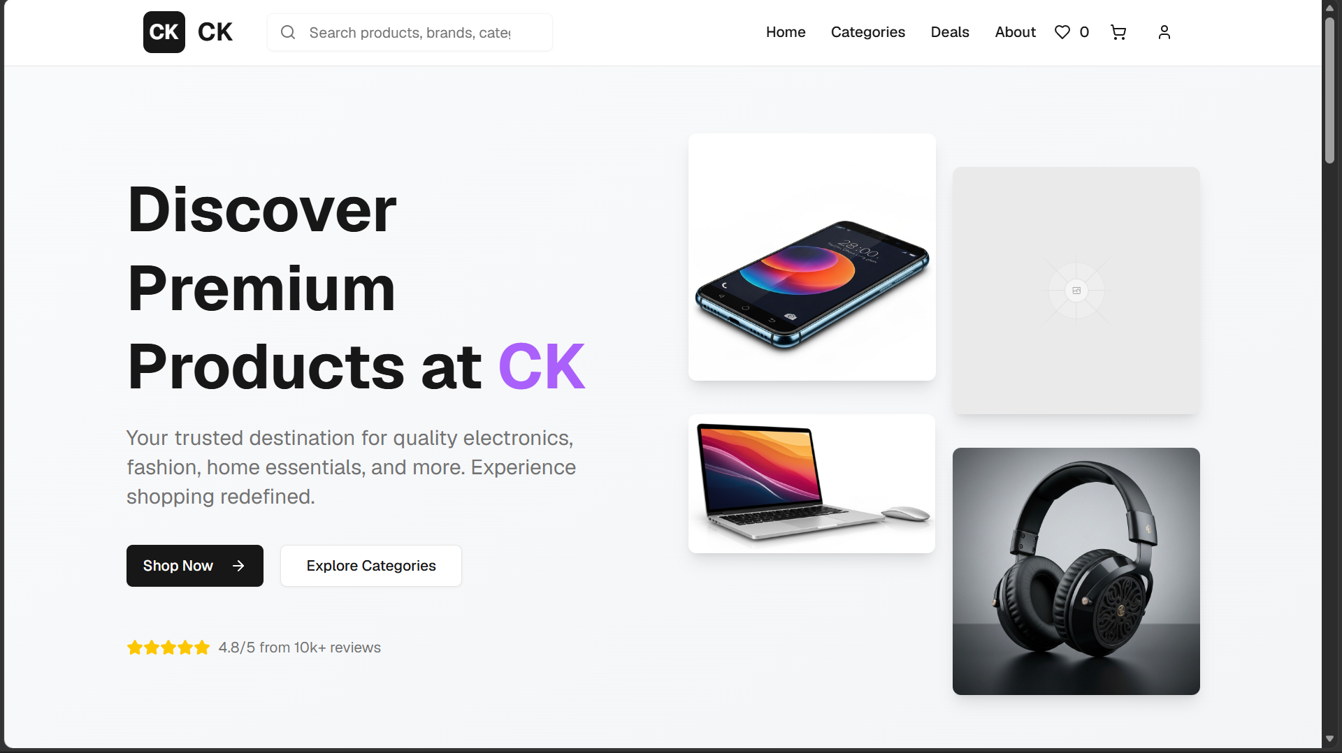 CK — Premium E-Commerce Platform